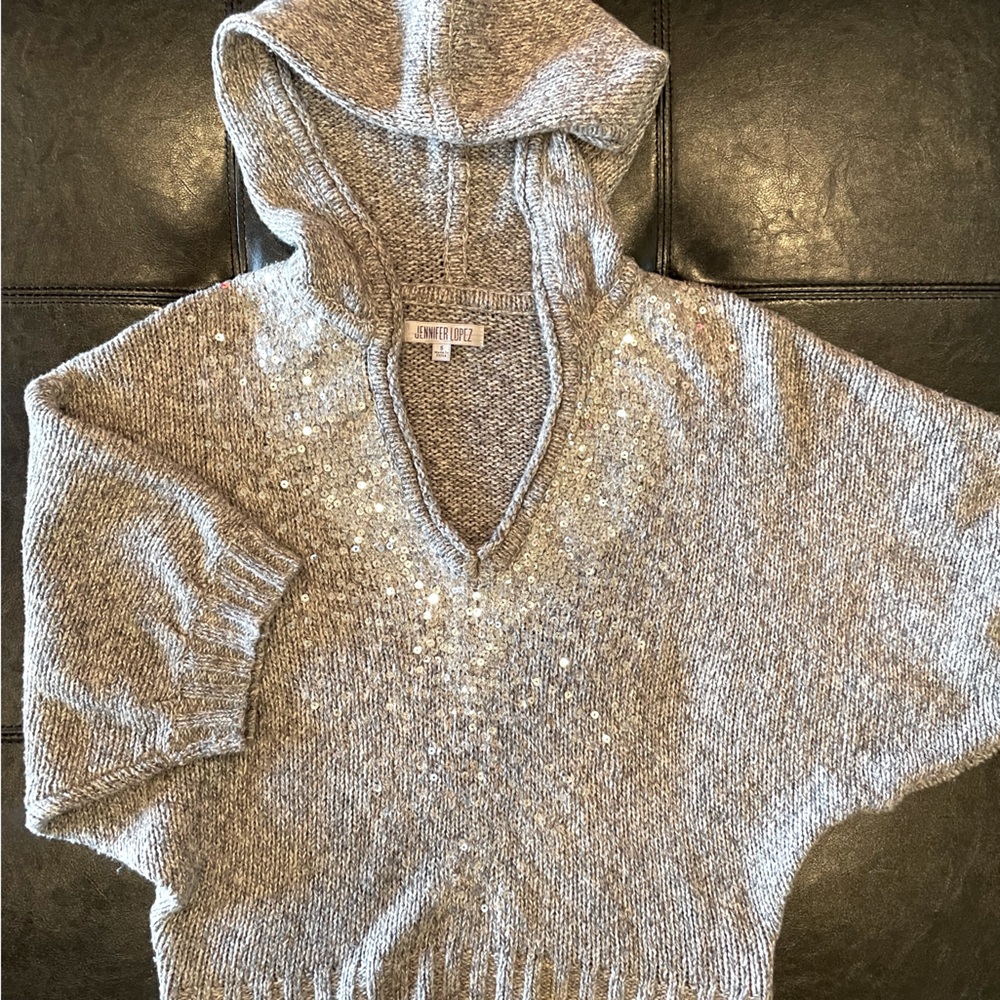 Women’s sweater sequin hoodie